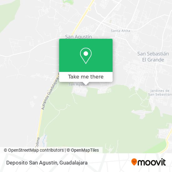 Deposito San Agustín map