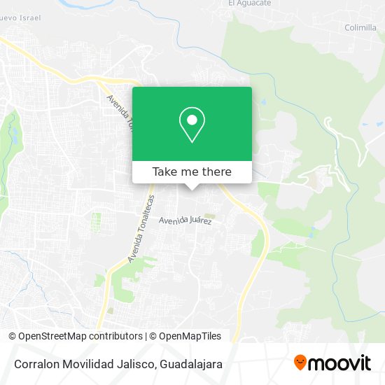 Corralon Movilidad Jalisco map
