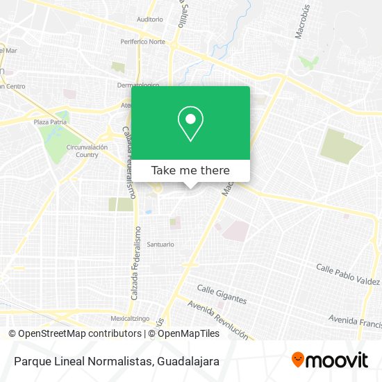 Parque Lineal Normalistas map
