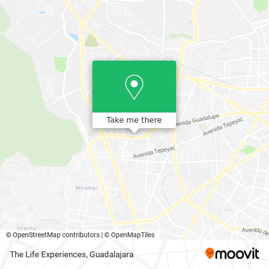 The Life Experiences map
