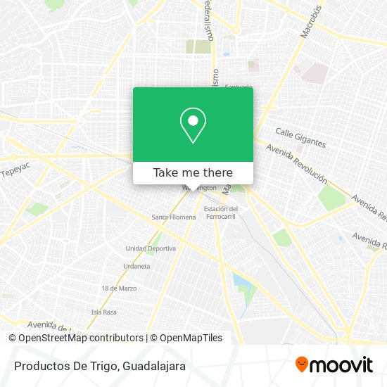 Mapa de Productos De Trigo