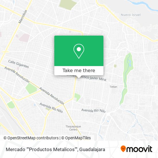Mapa de Mercado ""Productos Metalicos""