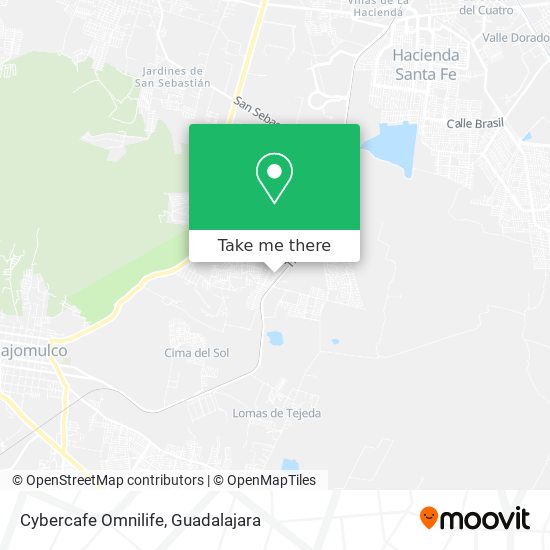 Mapa de Cybercafe Omnilife