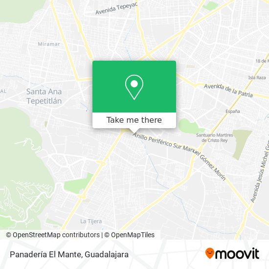 Panadería El Mante map