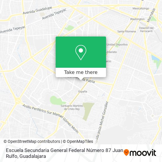 Escuela Secundaria General Federal Número 87 Juan Rulfo map
