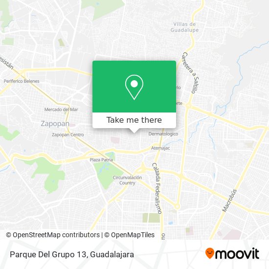 Mapa de Parque Del Grupo 13