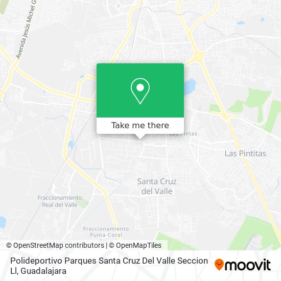 Mapa de Polideportivo Parques Santa Cruz Del Valle Seccion Ll