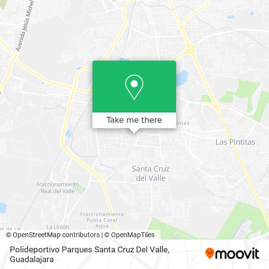Polideportivo Parques Santa Cruz Del Valle map