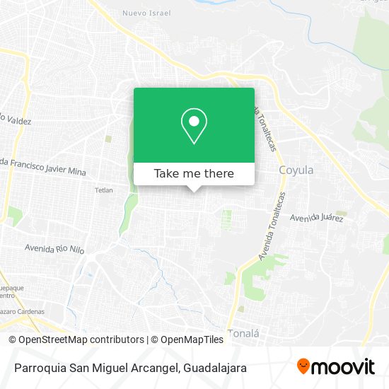 Mapa de Parroquia San Miguel Arcangel