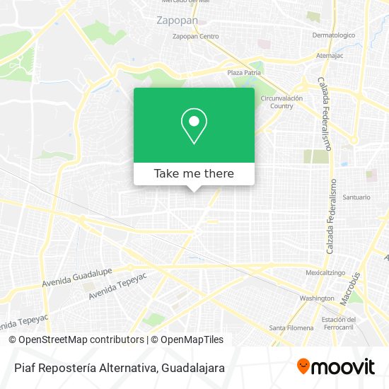 Piaf Repostería Alternativa map