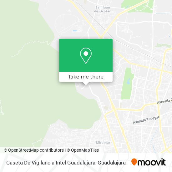 Caseta De Vigilancia Intel Guadalajara map