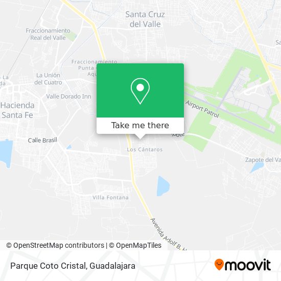 Mapa de Parque Coto Cristal