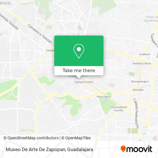 Mapa de Museo De Arte De Zapopan