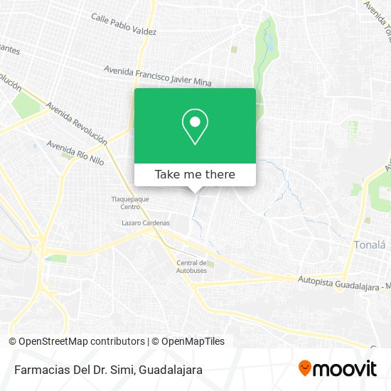 Farmacias Del Dr. Simi map