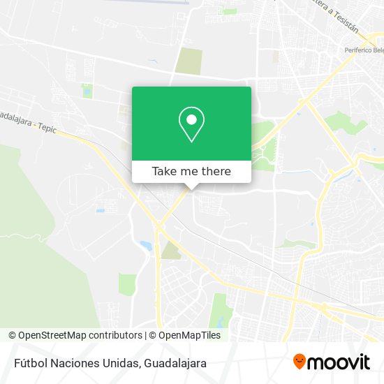 Mapa de Fútbol Naciones Unidas