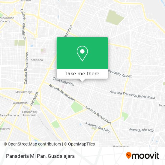 Panadería Mi Pan map