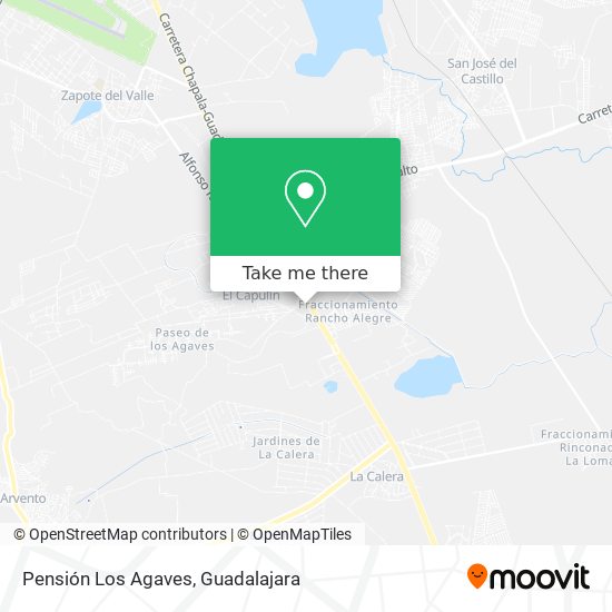 Pensión Los Agaves map