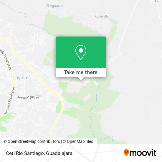 Mapa de Ceti Río Santiago