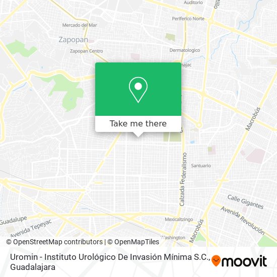Uromin - Instituto Urológico De Invasión Mínima S.C. map