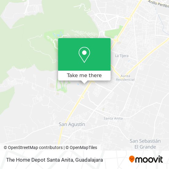 Mapa de The Home Depot Santa Anita