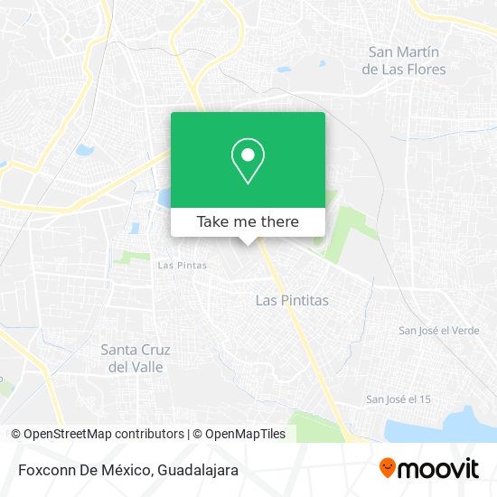 Mapa de Foxconn De México