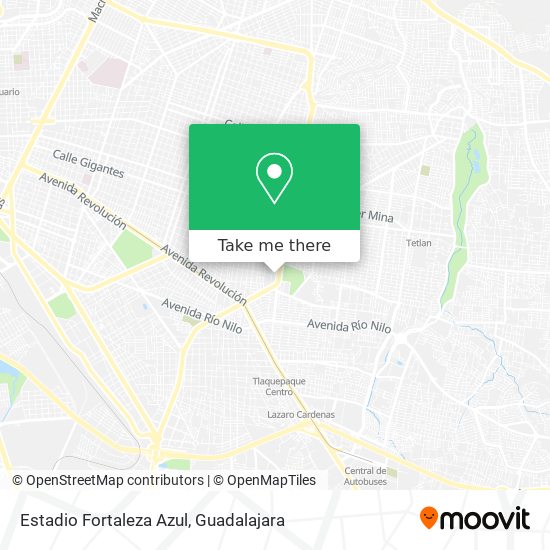 Mapa de Estadio Fortaleza Azul