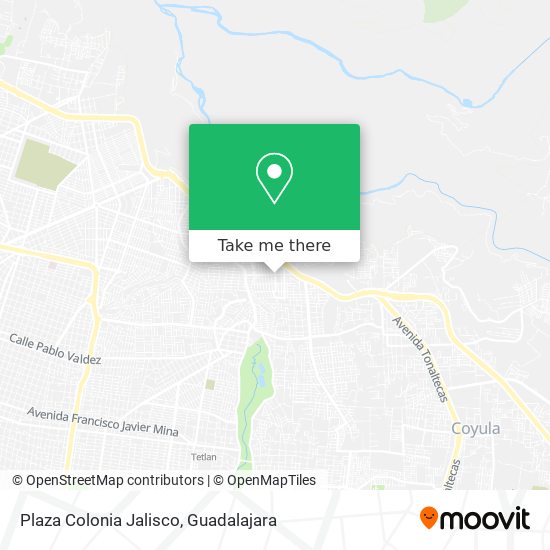 Mapa de Plaza Colonia Jalisco