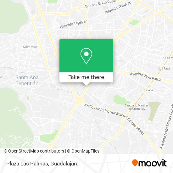 Plaza Las Palmas map