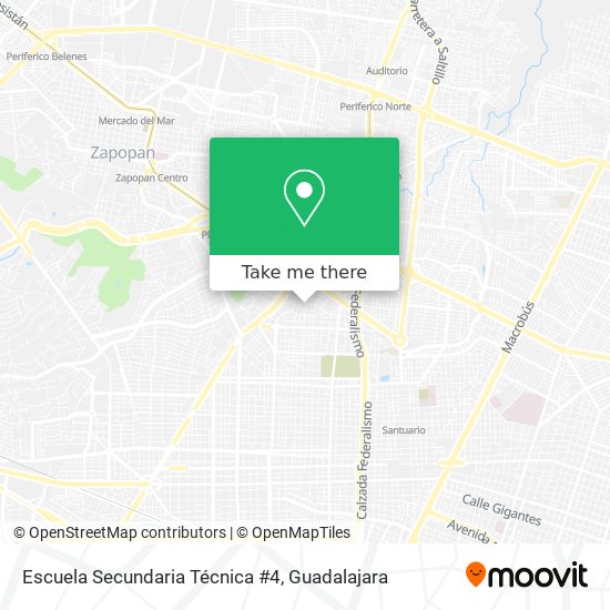 Mapa de Escuela Secundaria Técnica #4