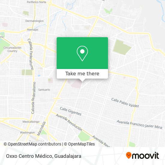 Oxxo Centro Médico map