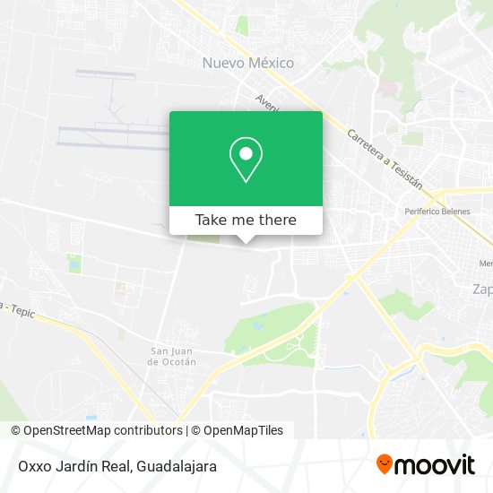 Mapa de Oxxo Jardín Real
