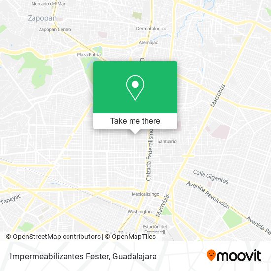 Impermeabilizantes Fester map