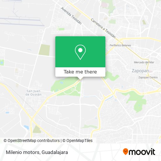 Mapa de Milenio motors