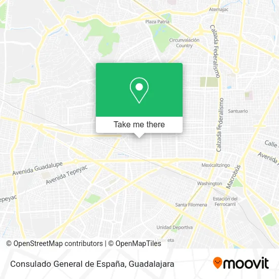 Mapa de Consulado General de España