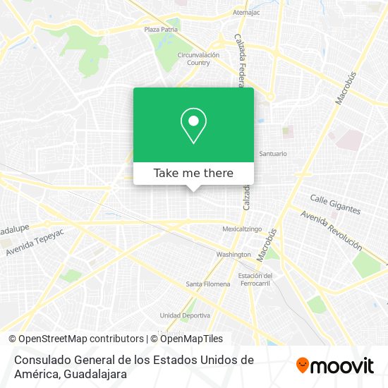 Consulado General de los Estados Unidos de América map