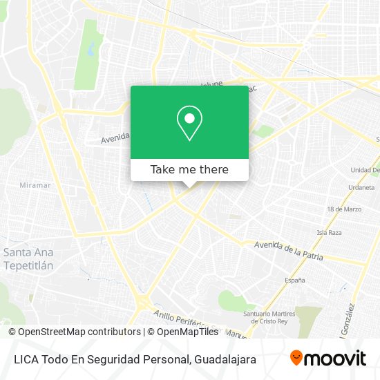 Mapa de LICA Todo En Seguridad Personal