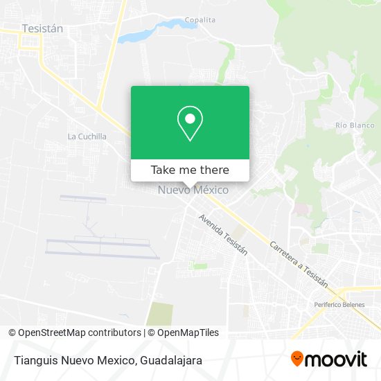 Mapa de Tianguis Nuevo Mexico