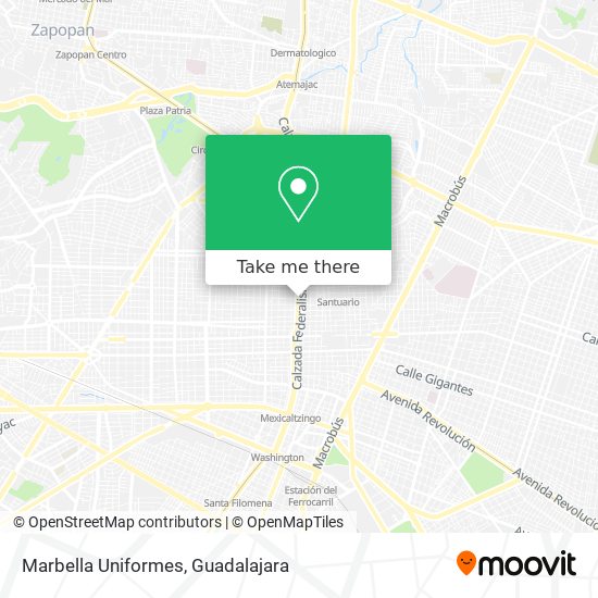 Mapa de Marbella Uniformes