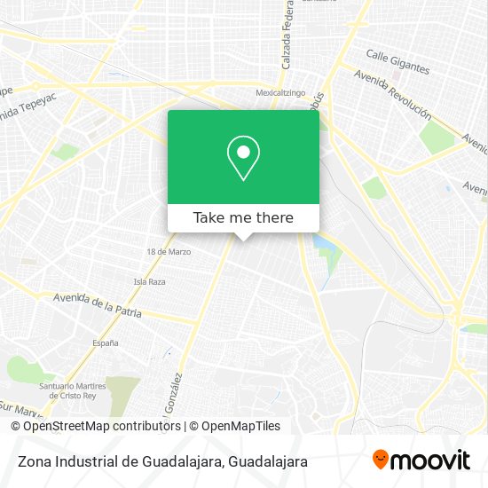 Zona Industrial de Guadalajara map