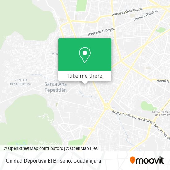 Unidad Deportiva El Briseño map