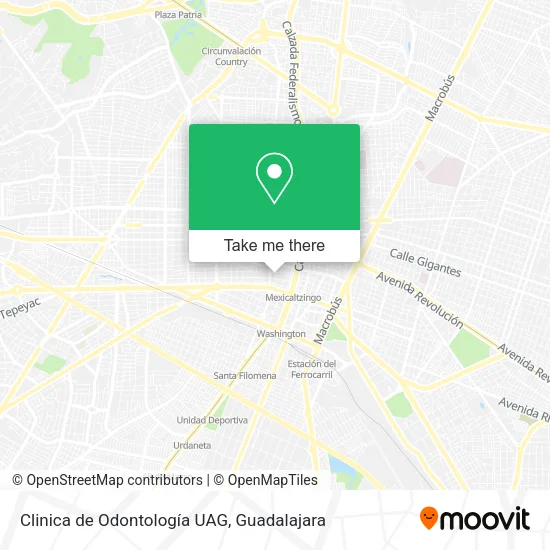 Clinica de Odontología UAG map