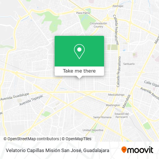 Mapa de Velatorio Capillas Misión San José