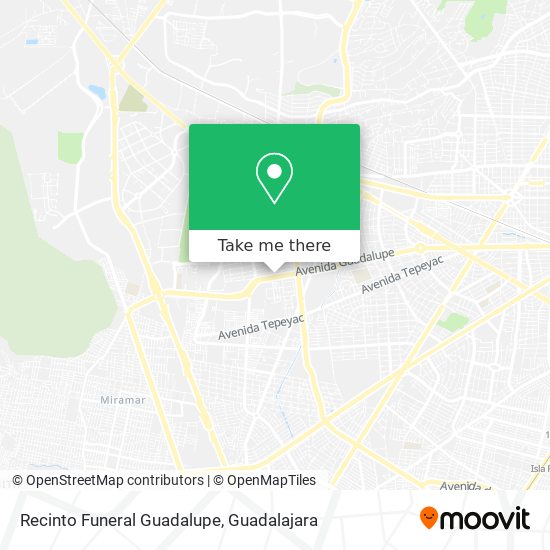 Mapa de Recinto Funeral Guadalupe