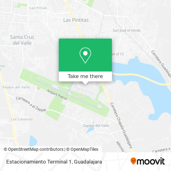 Estacionamiento Terminal 1 map