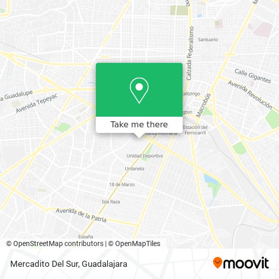 Mapa de Mercadito Del Sur