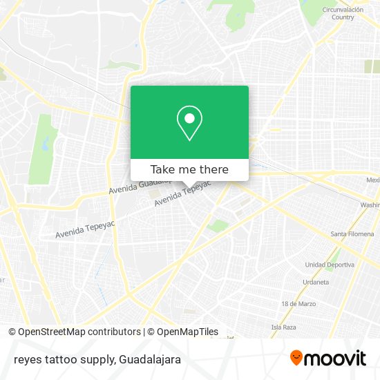 reyes tattoo supply map