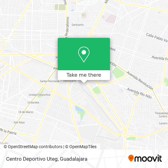 Centro Deportivo Uteg map