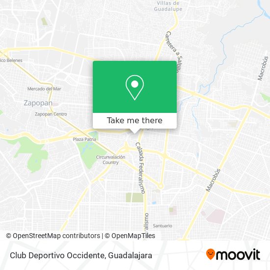 Club Deportivo Occidente map