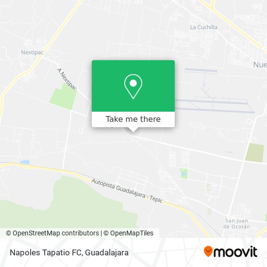 Mapa de Napoles Tapatio FC