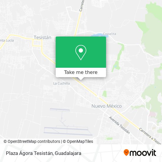 Mapa de Plaza Ágora Tesistán